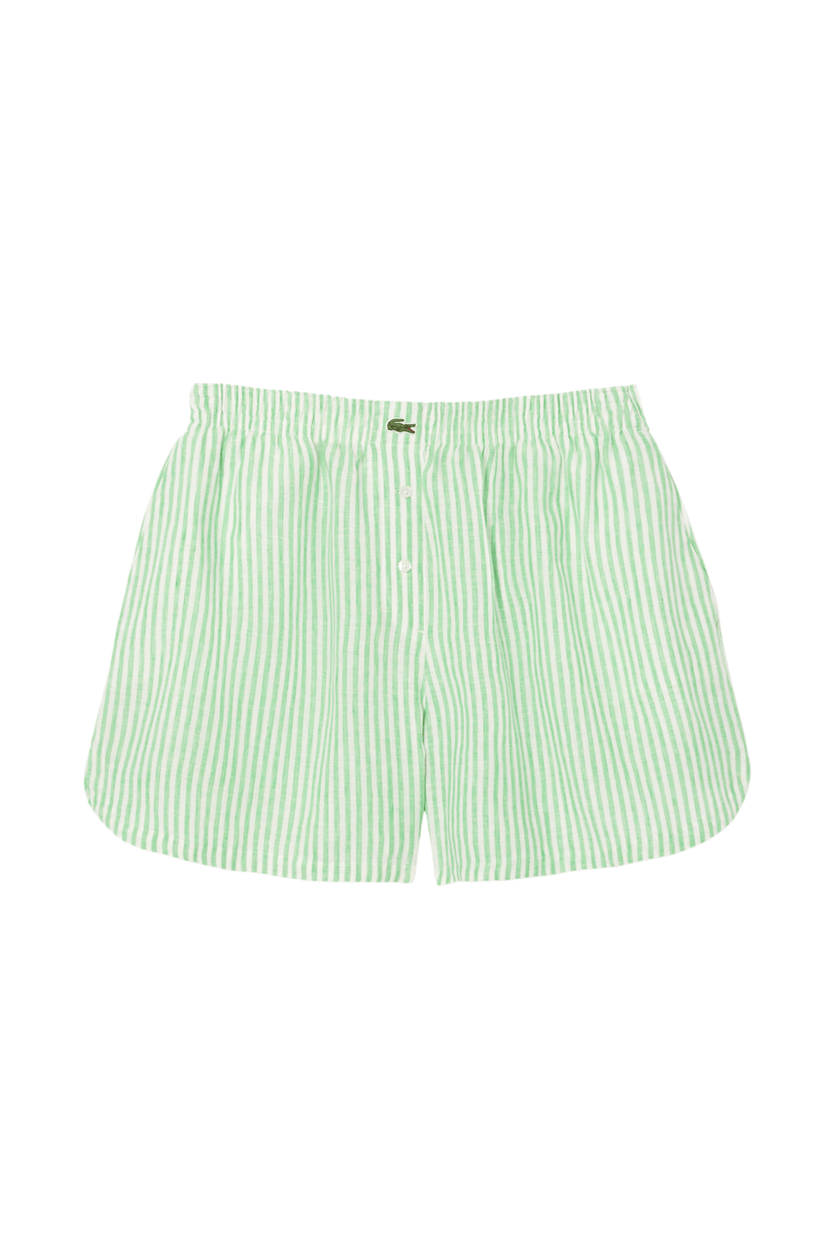 Women's Relaxed Fit Striped Linen Shorts